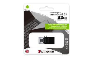 Kingston Technology DataTraveler microDuo3 G2 USB flash meghajtó 32 GB USB Type-A / Micro-USB 3.2 Gen 1 (3.1 Gen 1) PC