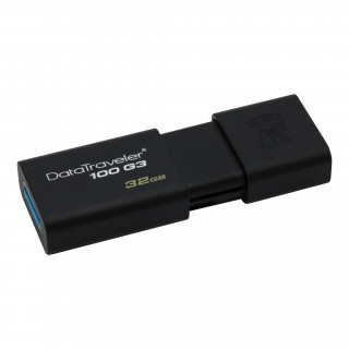 Kingston Technology DataTraveler 100 G3 USB flash meghajtó 32 GB USB A típus 3.2 Gen 1 (3.1 Gen 1) Fekete PC