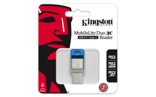 Kingston MobileLite Duo 3C microSD Reader (USB-C 3.0 / USB-A 3.0) kártyaolvasó PC