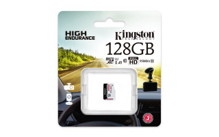 Kingston 128GB SD micro Endurance (SDXC Class 10) (SDCE/128GB) memória kártya PC