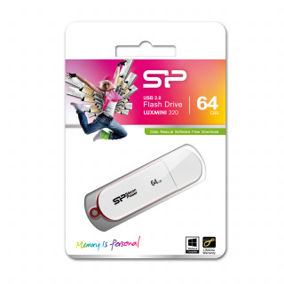 Silicon Power LuxMini 320 64GB [USB2.0] - Fehér PC