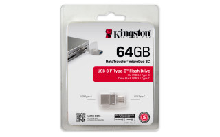 Kingston DataTraveler microDuo 3C 64GB (Type-C / USB-A 3.0) PC