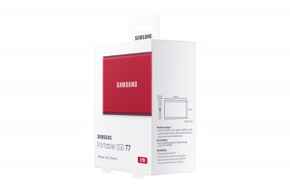 Samsung Portable SSD T7 2000 GB Vörös PC