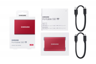 Samsung Portable SSD T7 2000 GB Vörös PC