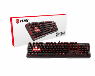 MSI VIGOR GK60 billentyűzet USB Magyar Fekete PC