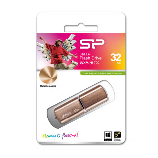 Silicon Power LuxMini 720 32GB [USB2.0] - Bronz PC