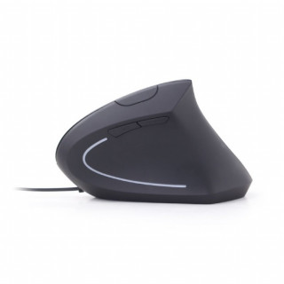 Gembird Ergonomic 6-button optical mouse MUS-ERGO-01, 3200 DPI, USB, Black PC