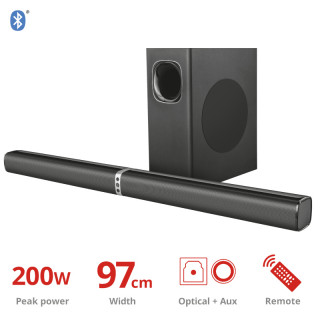 Trust Lino XL 2.1 Detachable All-round Soundbar with subwoofer with Bluetooth PC