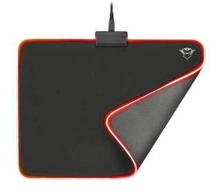 Trust GXT 762 Glide-Flex Illuminated flexible gamer fekete egérpad PC