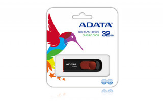 Adata C008 32GB (USB2.0) - Fekete/Piros PC