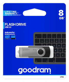 GOODRAM UTS2 8GB (USB2.0) - Fekete PC