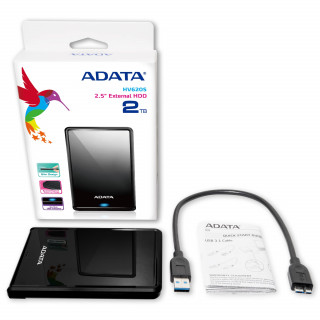 ADATA HV620S 4TB Fekete [2.5"/USB3.1] PC
