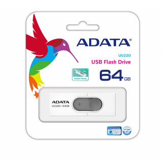 Adata UV220 64GB (USB2.0) - Fehér/Szürke PC