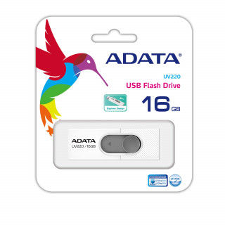 Adata UV220 16GB (USB2.0) - Fehér/Szürke PC