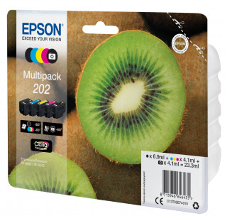 Ink Epson Kiwi Multipack 202 | CMYK+photo black | Claria Premium PC