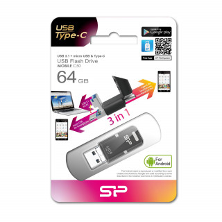 Silicon Power Mobile C50 OTG 64GB [USB3.0] - Fekete PC