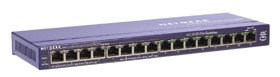 Netgear ProSAFE FS116P 16-Port 10/100 (8xPoE) PC