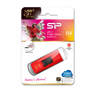 Silicon Power Blaze B50 64GB [USB3.0] - Piros PC