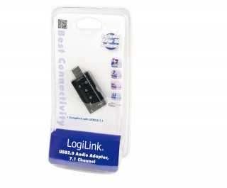 LogiLink UA0078 USB 2.0 külső hangkártya 7.1 csatornás PC