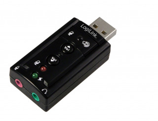 LogiLink UA0078 USB 2.0 külső hangkártya 7.1 csatornás PC