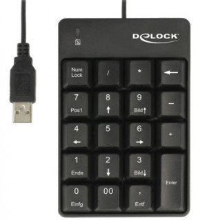 Delock USB Key Pad 19 keys black PC