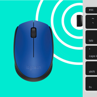 MOUSEW Logitech M171 Optical [Vez.nélküli] - Kék PC