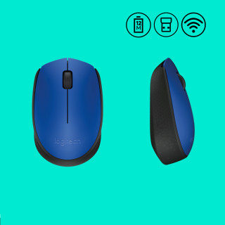 MOUSEW Logitech M171 Optical [Vez.nélküli] - Kék PC