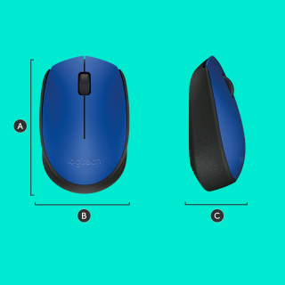 MOUSEW Logitech M171 Optical [Vez.nélküli] - Kék PC