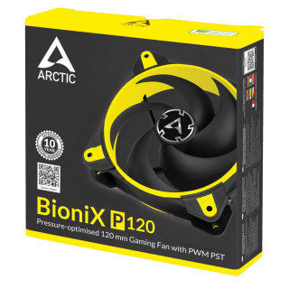 Arctic BioniX P120 Pressure-optimised PWM PST Yellow PC