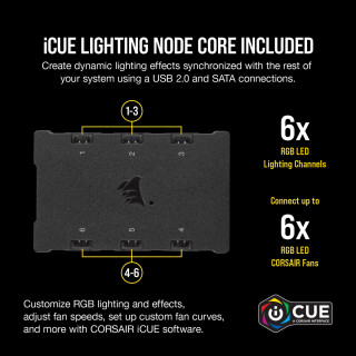 Corsair iCUE SP120 RGB PRO Performance 12cm - Fekete (3-Pack) LED Control PC