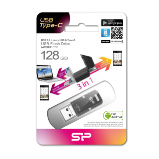 Silicon Power Mobile C50 OTG 128GB [USB3.0] - Fekete PC