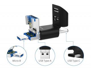 Silicon Power Mobile C50 OTG 128GB [USB3.0] - Fekete PC