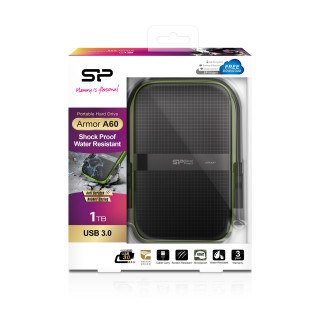 Silicon Power Armor A60 1TB Fekete [2.5"/USB3.0] PC