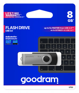 GOODRAM UTS3 8GB (USB3.0) - Fekete PC