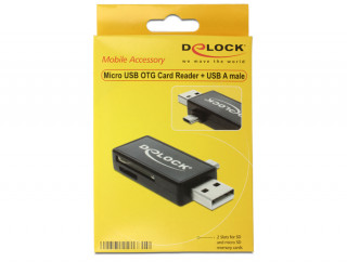 Delock 91731 Delock micro USB /USB A OTG kártyaolvasó PC