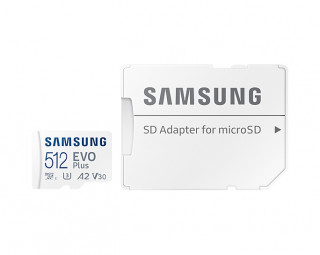 Samsung EVO Plus memóriakártya 512 GB MicroSDXC UHS-I Class 10 PC