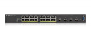 ZyXEL XGS2210-28HP 24port GbE PoE LAN 4port 10GbE SFP+ L2+ menedzselhető switch PC