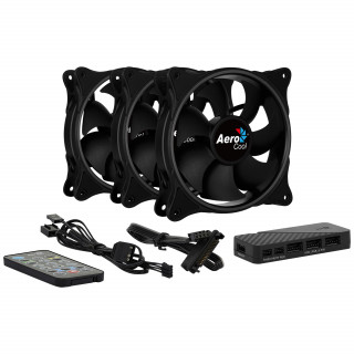 AeroCool Eclipse 12 Pro ARGB 120mm [3-Pack, Remote control] PC