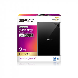 Silicon Power Stream S03 2TB Fekete [2.5"/USB3.0] PC