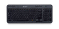 Logitech K360 wireless billentyűzet Black US PC