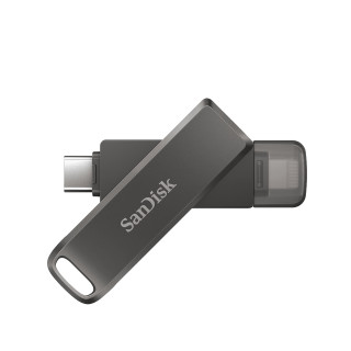 Sandisk iXpand Flash Drive Luxe 64GB, USB-C+Lightning PC