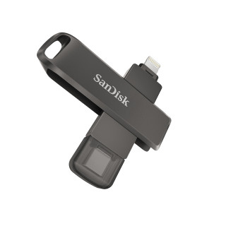 SANDISK iXPAND FLASH DRIVE LUXE 128GB, USB-C+LIGHTNING PC