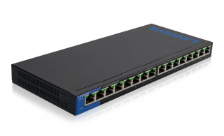 Linksys SMB LGS116P 16port POE+ 10/100/1000Mbps LAN nem menedzselhető asztali Switch PC