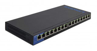 Linksys SMB LGS116P 16port POE+ 10/100/1000Mbps LAN nem menedzselhető asztali Switch PC