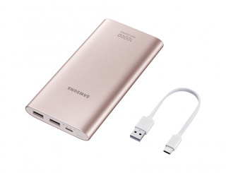 Samsung OSAM-EB-P1100CPEG 10.000mAh rózsaarany power bank Type-C kábellel Mobil