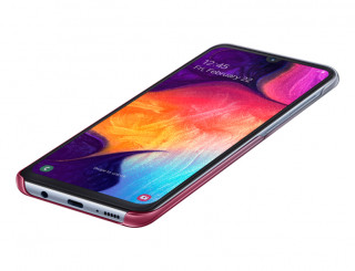 Samsung A505 Galaxy A50 Gradation Cover, gyári színátmenetes tok, rózsaszín, EF-AA505CP Mobil