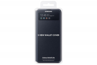 Samsung N770 Galaxy Note 10 Lite Wallet Cover, gyári flip tok, fekete, EF-EN770PB Mobil