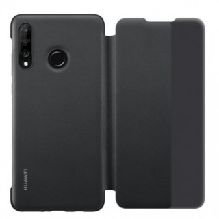 Huawei P30 Lite View Cover, gyári flip tok, fekete Mobil