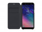 Samsung Galaxy A6 flip cover tok, Fekete thumbnail