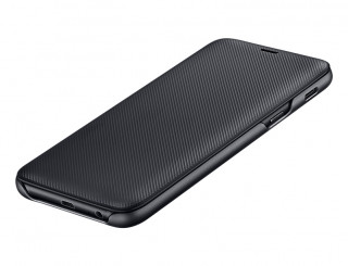 Samsung Galaxy A6 flip cover tok, Fekete Mobil